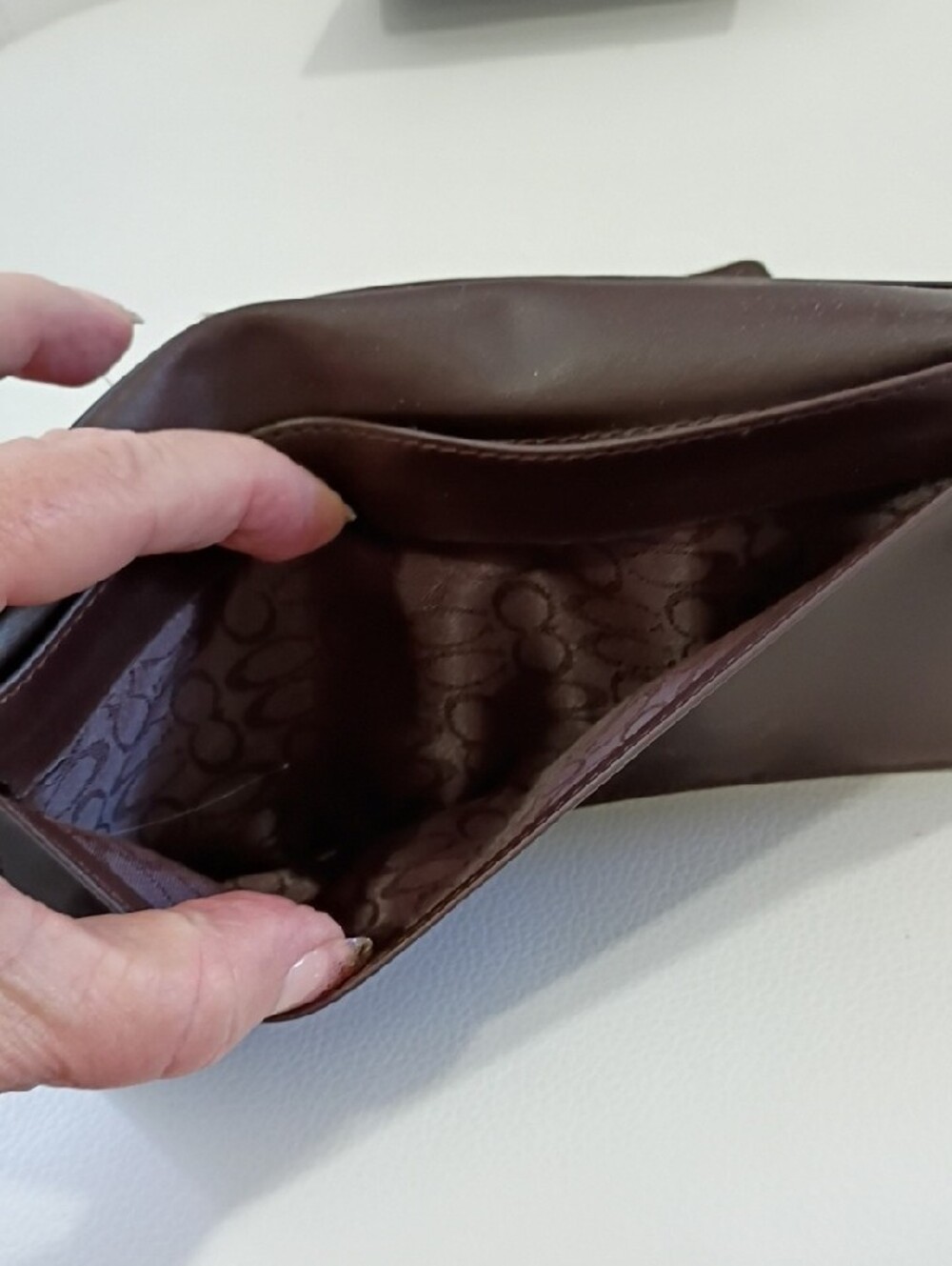 Coach Vintage Brown Signature Canvas Continental Wallet - Picture 11 of 13